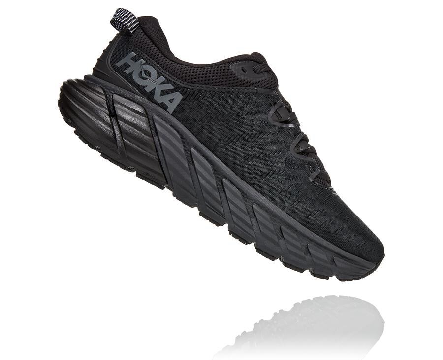 Hoka One One ランニングシューズ レディース 黒 - Gaviota 3 - TF1650748